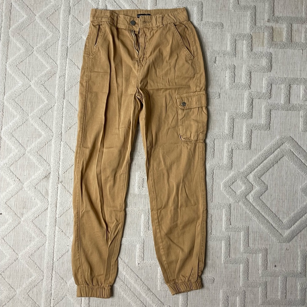 Camel cargo pants